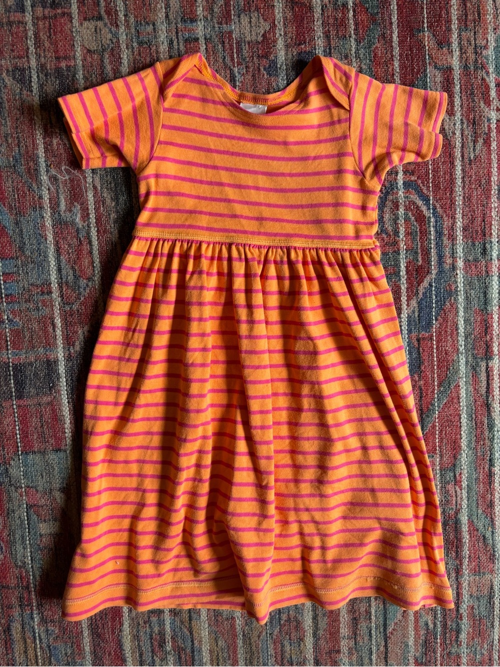 Vintage Size 4 Hanna Andersson Striped Cotton Dress